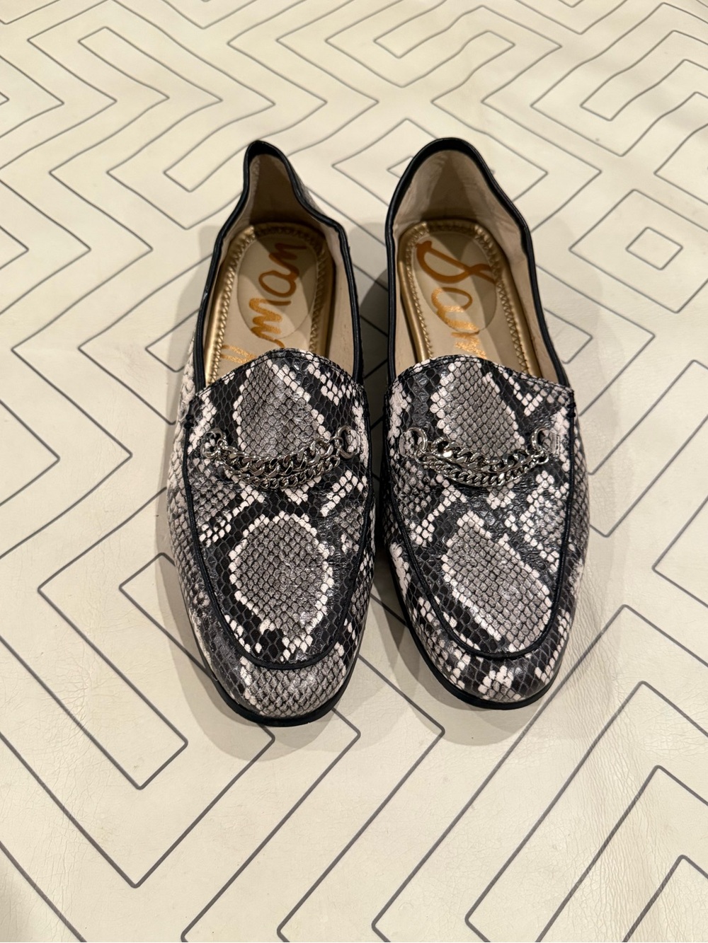 Sam Edelman Snakeprint Loafers